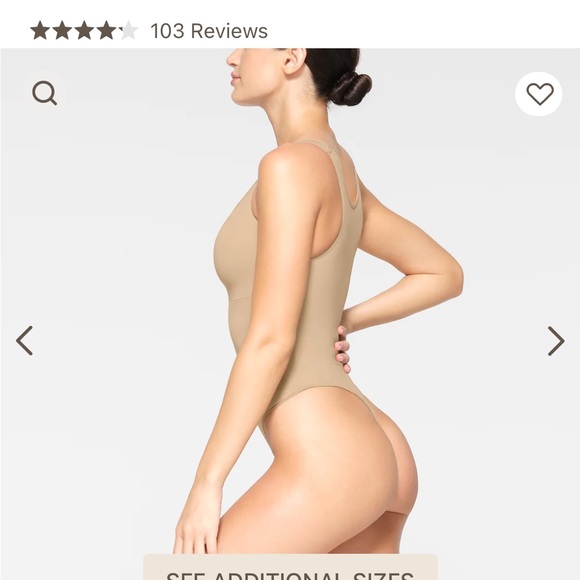 NWOB MED.SKIMS SEAMLESS SCULPT SCOOP MECK BODYSUIT - Picture 5 of 9